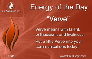 Paul Hoyt Energy of the Day - Verve 2017-01-23