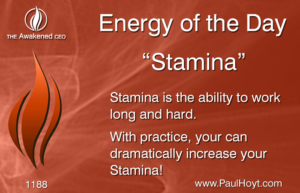 Paul Hoyt Energy of the Day - Stamina 2017-02-20
