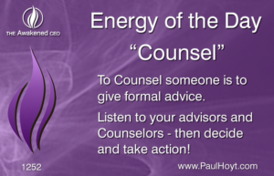 Paul Hoyt Energy of the Day - Counsel 2017-04-25