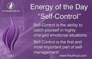 Paul Hoyt Energy of the Day - Self-Control 2017-04-30