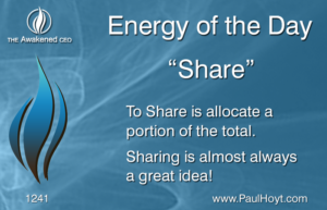 Paul Hoyt Energy of the Day - Share 2017-04-14