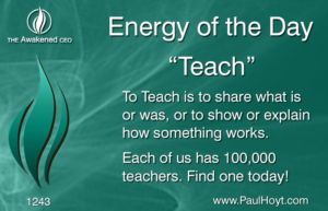 Paul Hoyt Energy of the Day - Teach 2017-04-16