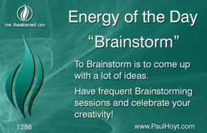 Paul Hoyt Energy of the Day - Brainstorm 2017-05-31