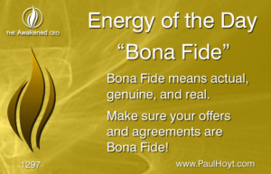 Paul Hoyt Energy of the Day - Bona Fide 2017-06-09