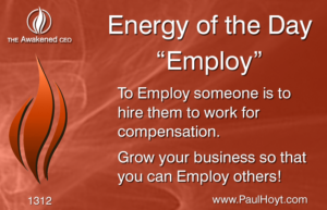 Paul Hoyt Energy of the Day - Employ 2017-06-24