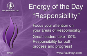 Paul Hoyt Energy of the Day - Responsibility 2017-06-05