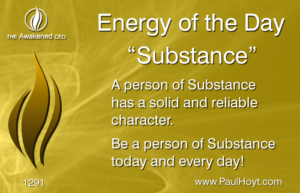 Paul Hoyt Energy of the Day - Substance 2017-06-03