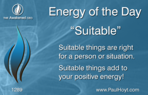 Paul Hoyt Energy of the Day - Suitable 2017-06-01
