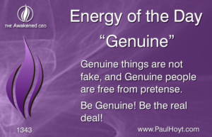 Paul Hoyt Energy of the Day - Genuine 2017-07-25