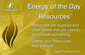 Paul Hoyt Energy of the Day - Resources 2017-07-06