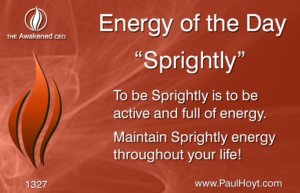 Paul Hoyt Energy of the Day - Sprightly 2017-07-09