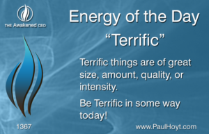 Paul Hoyt Energy of the Day - Terrific 2017-08-18