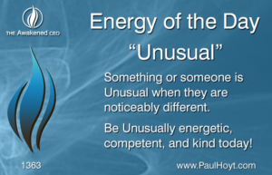 Paul Hoyt Energy of the Day - Unusual 2017-08-14