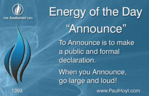 Paul Hoyt Energy of the Day - Announce 2017-09-13