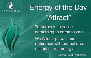 Paul Hoyt Energy of the Day - Attract 2017-09-21