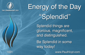 Paul Hoyt Energy of the Day - Spendid 2017-10-21