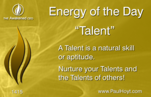Paul Hoyt Energy of the Day - Talent 2017-10-05