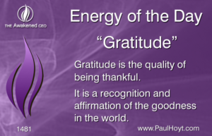 Paul Hoyt Energy of the Day - Gratitude 2017-12-10